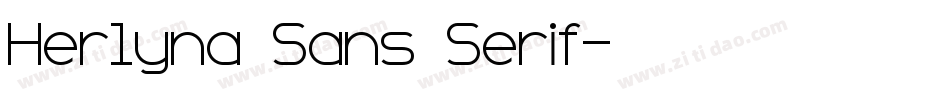 Herlyna Sans Serif字体转换